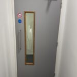 Grey Fire Door